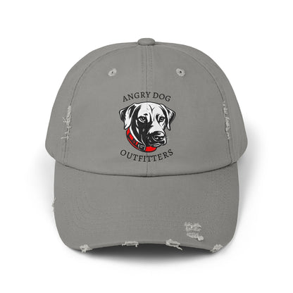 Angry Dog Logo Unisex Distressed Cap